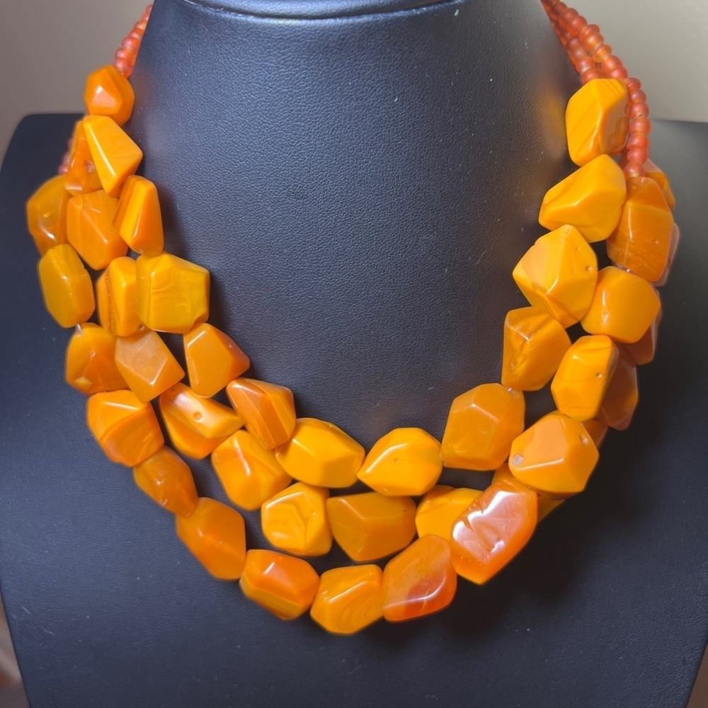 Vibrant Orange Elena Cantacuzene Choker